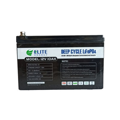 Batería recargable del litio portátil de 12V 10Ah LiFePO4 IP54 128 Wh