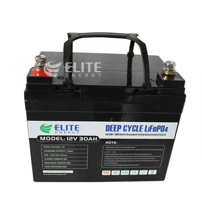 Ciclos de reserva de la batería 2000 del fosfato del litio de Lifepo4 12V 30Ah 384Wh