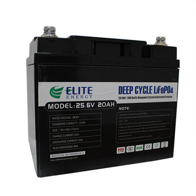 Batería impermeable de IP65 20Ah BMS 24V LiFePO4 para los vehículos de Elecrtic